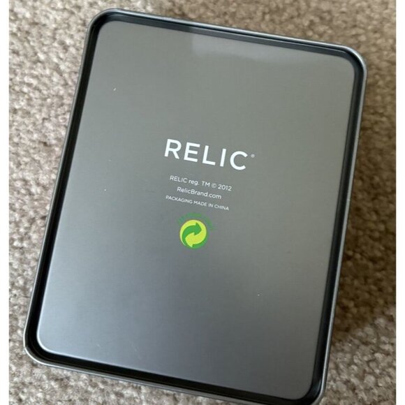 Relic Tin Empty Box Wallet Sized Box RELIC Brand - Picture 2 of 4